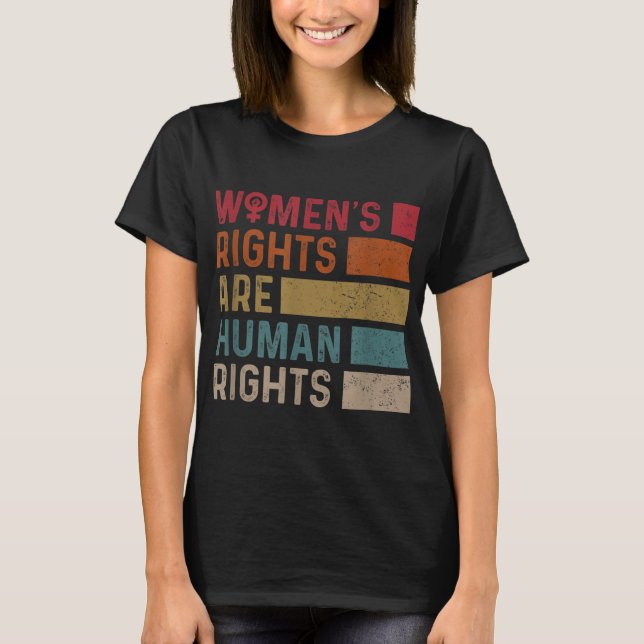 Camiseta Direitos Feministas da Igualdade entre Mulheres sã (Frente)