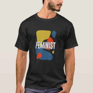 Camiseta Direitos feministas feministas dá destaque ao empo