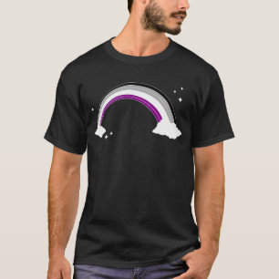 Camiseta Direitos Humanos Bandeira Asexual Rainbow Ace Prid