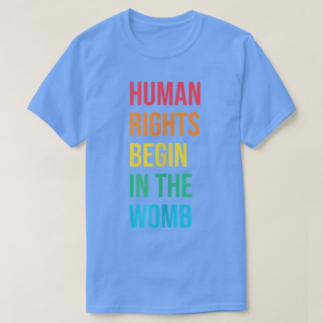 Camiseta Direitos Humanos Começam Na Mulher Liberdade Sayin (Frente do Design)