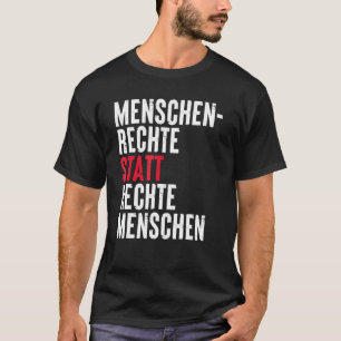 Camiseta Direitos humanos em vez de uma citação pessoas ale