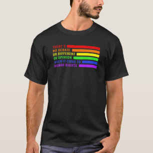 Camiseta Direitos Humanos na gay não há debate ou opiniã
