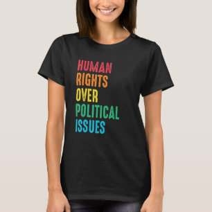 Camiseta Direitos Humanos Sobre Questões Justiça Social Pos
