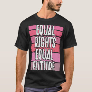 Camiseta Direitos iguais para as impressões digitais Iguald