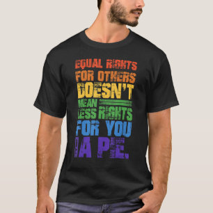 Camiseta Direitos Iguais Para Outros Lgbt Gay Lésbian Bi Tr