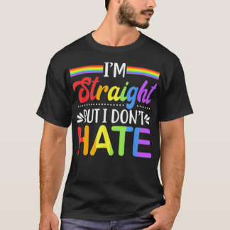Camiseta Direitos LGBT Sou Hetero, mas eu não odeio