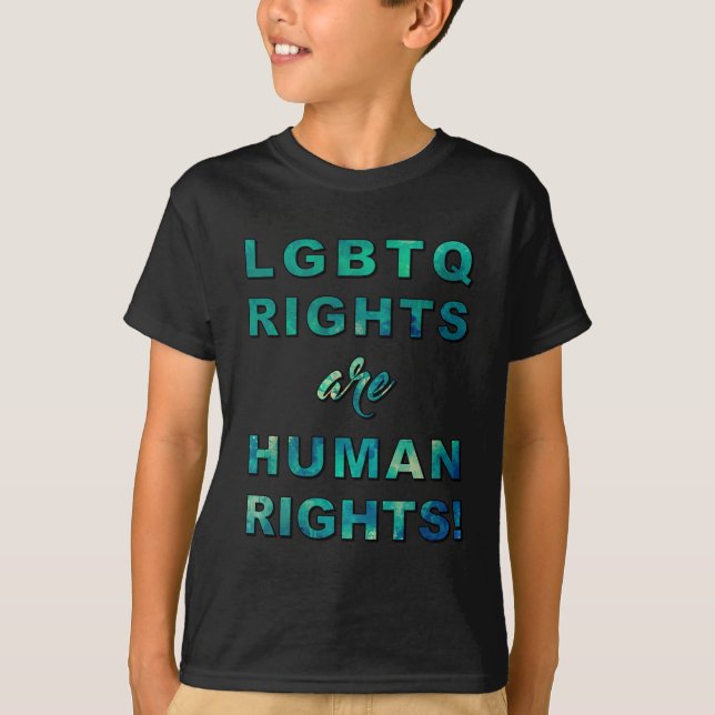 CAMISETA DIREITOS LGBTQ... (Frente)