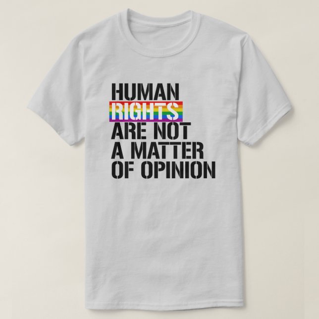 Camiseta Direitos LGBTQ (Frente do Design)