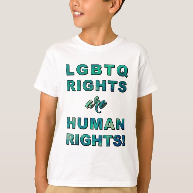 CAMISETA DIREITOS LGBTQ... (Frente)