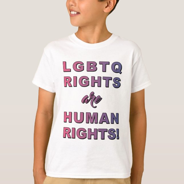 CAMISETA DIREITOS LGBTQ... (Frente)