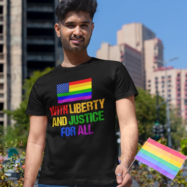 Camiseta Direitos LGBTQ Arco-Íris Orgulho gay (Criador carregado)