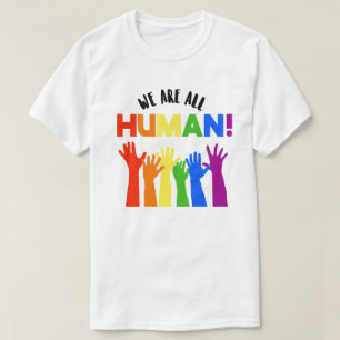 Camiseta Direitos LGBTQ+ Somos Todos Humanos