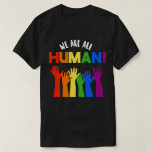 Camiseta Direitos LGBTQ+ Somos Todos Humanos