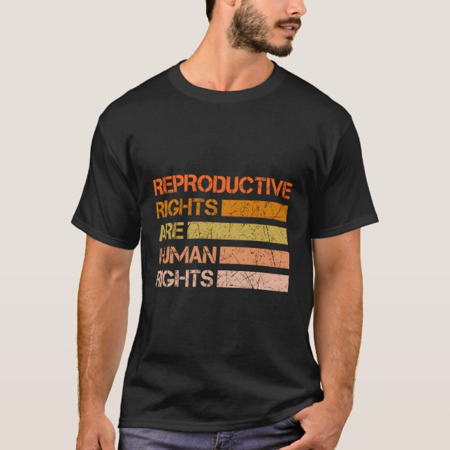 Camiseta Direitos Reprodutivos São Direitos De Hu (Frente)