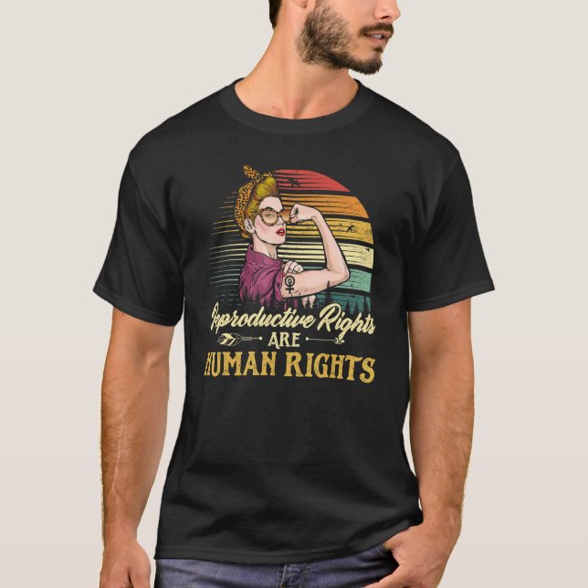 Camiseta Direitos reprodutivos são mulheres feministas dos  (Frente)