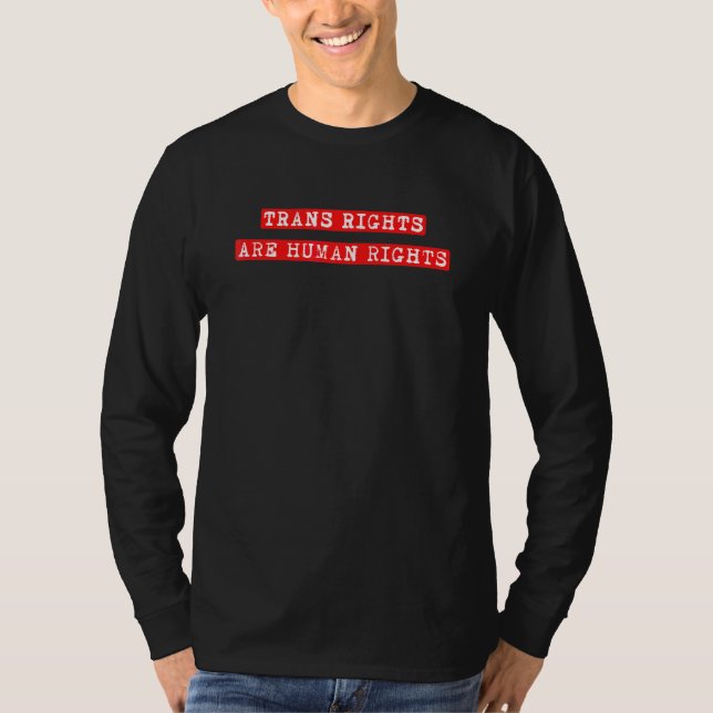 Camiseta Direitos Trans São Direitos Humanos 1 (Frente)