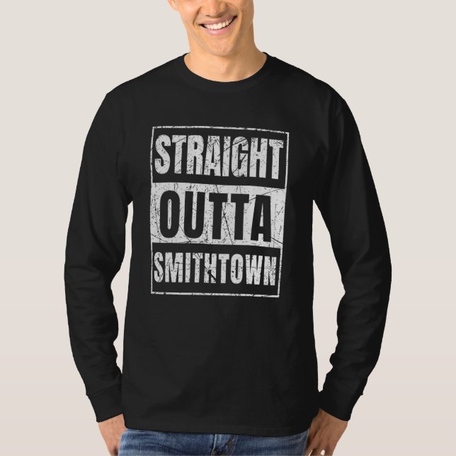 Camiseta Diretamente de Smithtown Estado de Nova York (Frente)