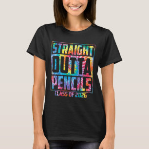 Camiseta Direto da Escola de Lápis Formatura Divertida 202