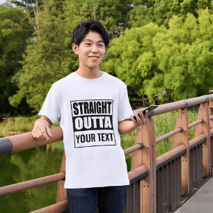 Camiseta DIRETO DE - adicione seu texto aqui/criar própria