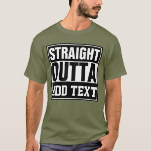 Camiseta DIRETO DE - adicione seu texto aqui/criar próprio