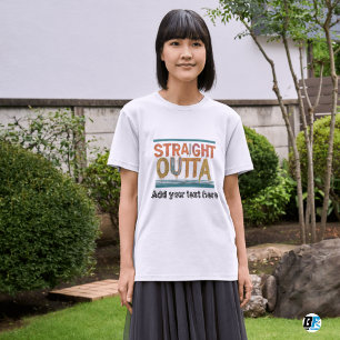 Camiseta DIRETO DE - adicione seu texto aqui/criar próprio
