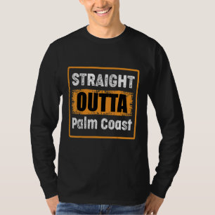 Camiseta Direto de Palm Coast Florida EUA Retrô Desgastado