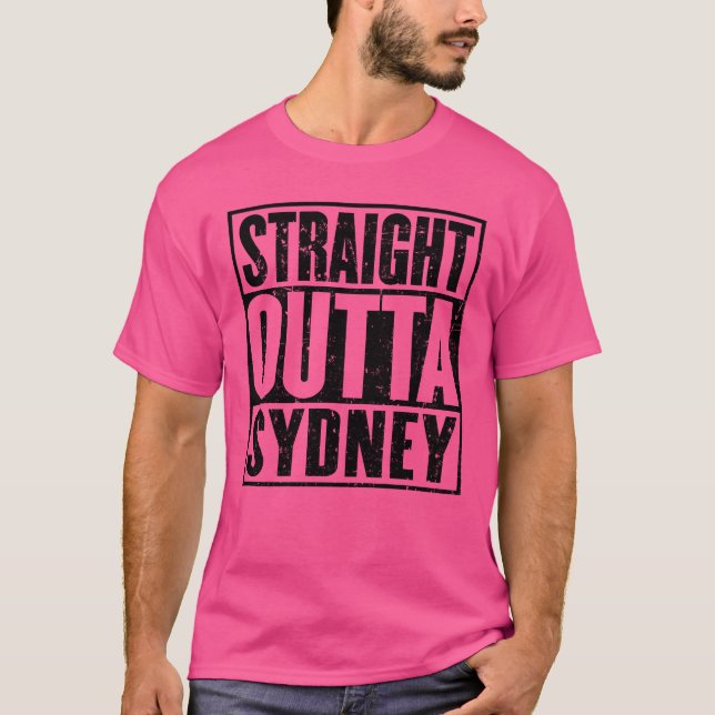 Camiseta Direto de Sydney retrô (Frente)