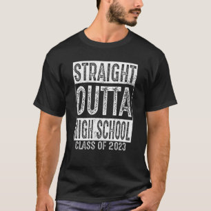 Camiseta Direto do Ensino Médio Turma de 2023 Formandos