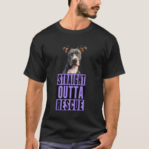 Camiseta Direto do Resgate Pit Bulls Homem Mulher Adolescen