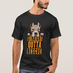 Camiseta Direto do Resgate Pit Bulls Homem Mulher Adolescen