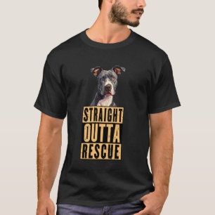 Camiseta Direto do Resgate Pit Bulls Homens Mulheres Adoles