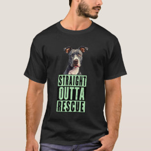 Camiseta Direto do Resgate Pit Bulls Homens Mulheres Adoles