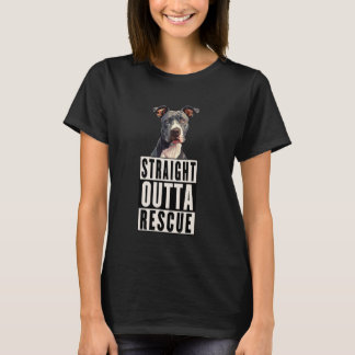 Camiseta Direto do Resgate Pit Bulls Homens Mulheres Adoles