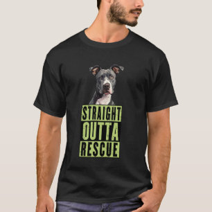 Camiseta Direto do Resgate Pit Bulls Homens Mulheres Adoles