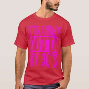 Camiseta Direto dos meus 30 anos 40º aniversário homens mul