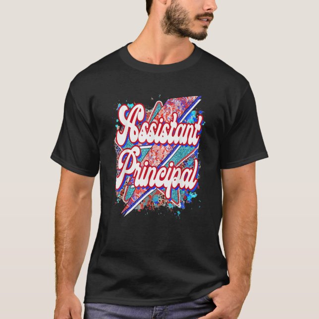 Camiseta Diretor Assistente de Professores De Volta À Escol (Frente)