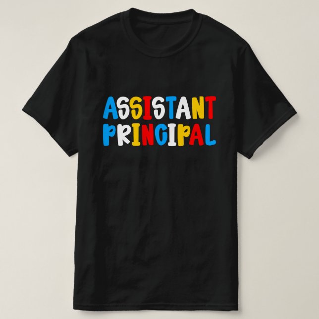 Camiseta Diretor Assistente De Volta Ao Professor Escolar (Frente do Design)