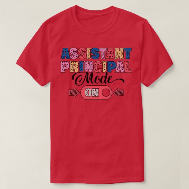 Camiseta Diretor Assistente Estará lá para sua escola Ap (Frente do Design)