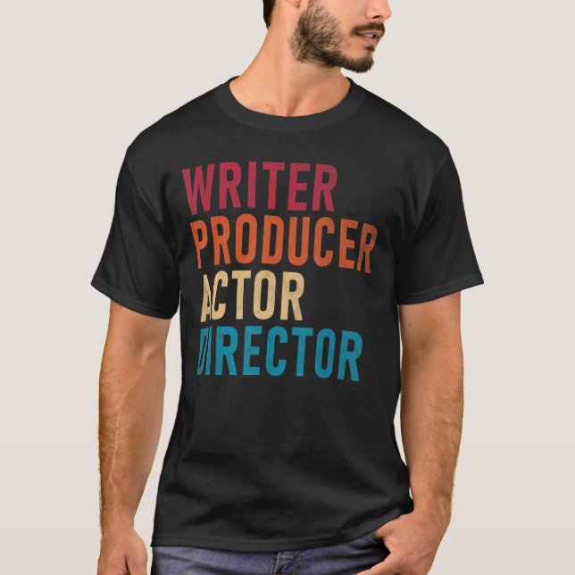 Camiseta Diretor Ator do Produtor Escritor (Frente)