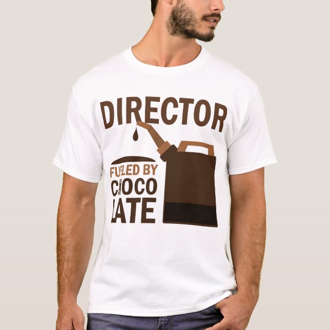 Camiseta Diretor chocolate (engraçado) (Frente)
