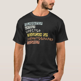 Camiseta Diretor Cinematógrafo Cineasta Steadicam