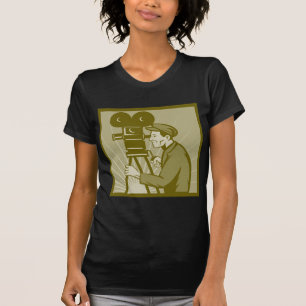Camiseta Diretor da câmera do filme do filme ou da