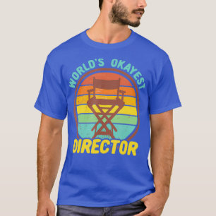 Camiseta Diretor da Okayest Engraçado Retro Cineasta