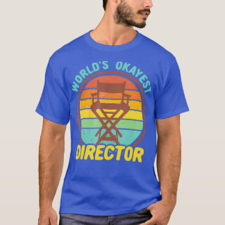 Camiseta Diretor da Okayest Engraçado Retro Cineasta