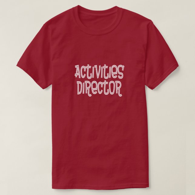Camiseta Diretor das atividades (Frente do Design)