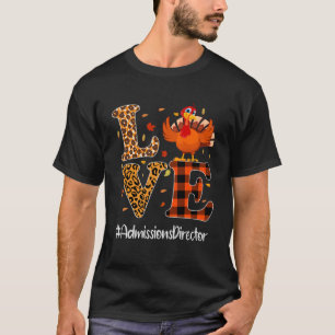 Camiseta Diretor de Admissões Adorava Ação de Graças Leopar