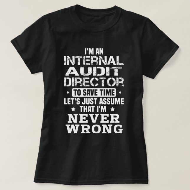 Camiseta Diretor de Auditoria Interna (Frente do Design)