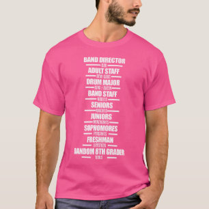 Camiseta Diretor de Banda Deus Equipe Adulta Meios-Deuses O