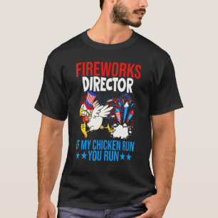 Camiseta Diretor De Bombeiros Feliz 4 De Julho Bandeira Ame