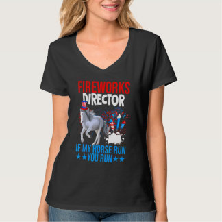 Camiseta Diretor De Bombeiros Feliz 4 De Julho Bandeira Ame
